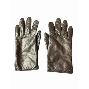 Vintage Women's Black Soft Leather Gloves Size M Medium Wilson’s Leather Read